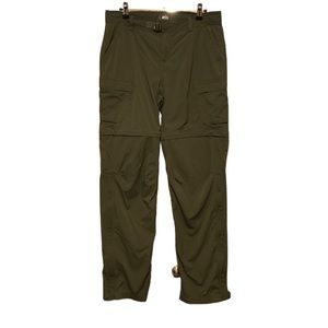 REI convertible hiking pants olive green womens size 8. Like new condition